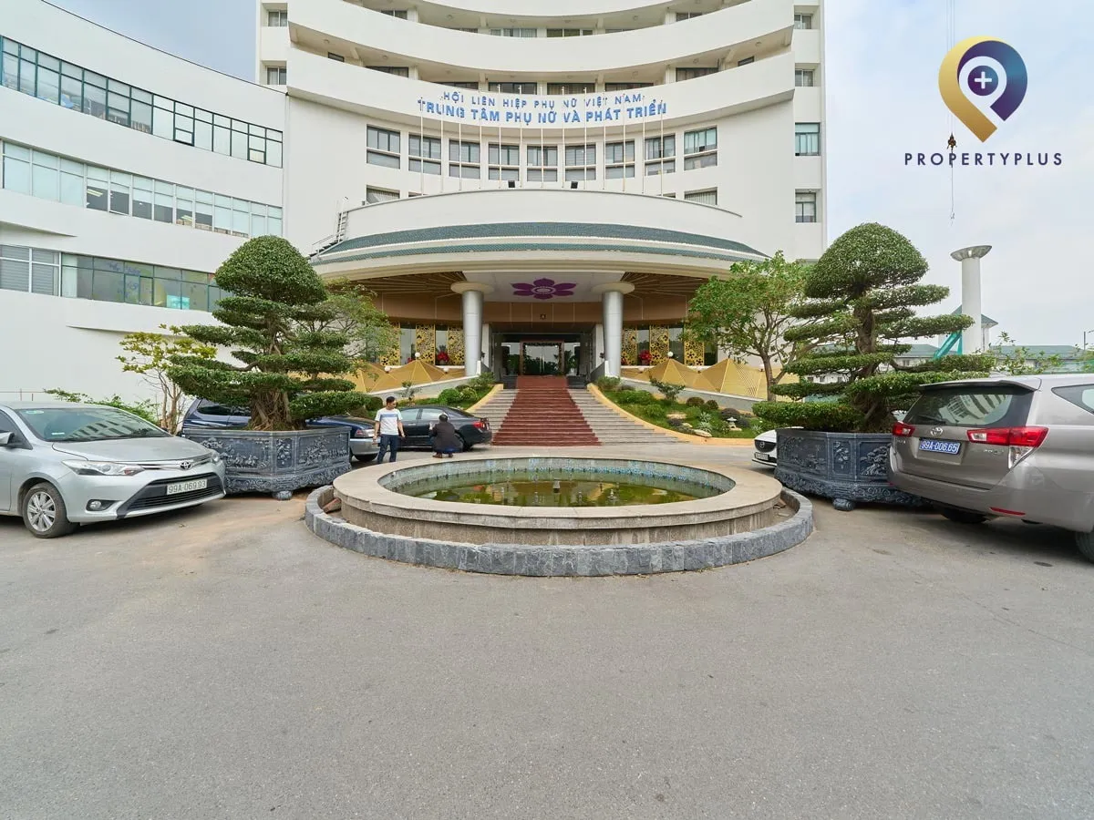 Toàn cảnh mặt ngoài tòa nhà Hội phụ nữ Việt Nam do Property Plus cung cấp